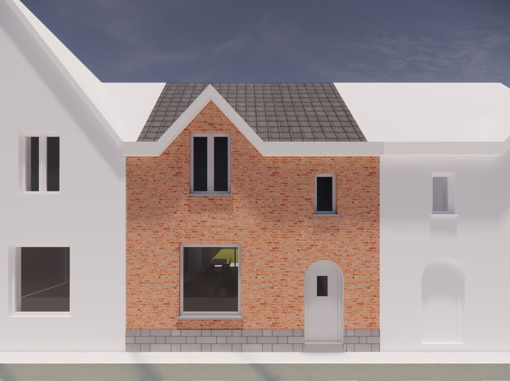 3d simpel voorgevel