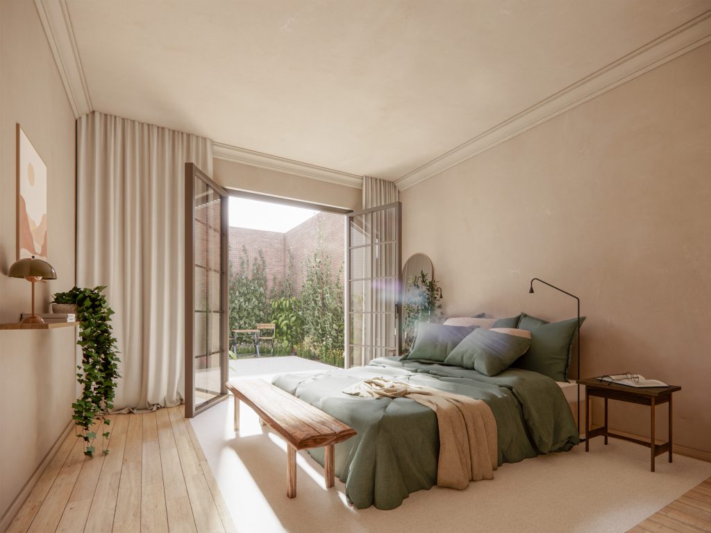 Slaapkamer met tuin 5a
